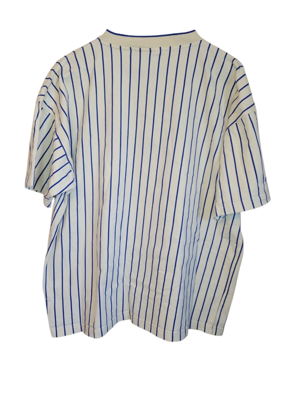 ​Vintage New York Mets Pinstripe Henley Jersey Shirt Reebok Y2K L - Picture 7 of 10